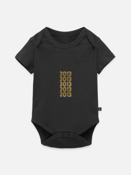2013 - Baby Premium Kurzarmbody - Schwarz