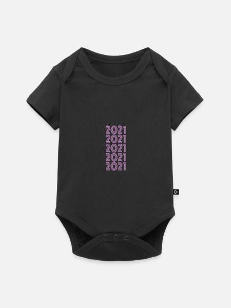 Feiern 2021 - Baby Premium Kurzarmbody - Schwarz