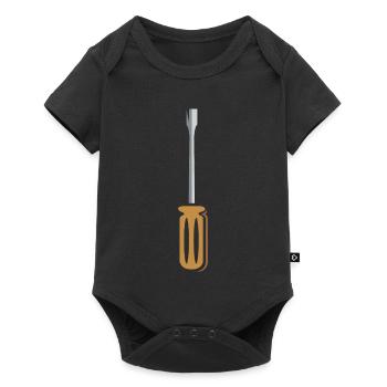 Conception d’outils de tournevis pour les artisans - Body à manches courtes Premium Bébé - noir - Devant