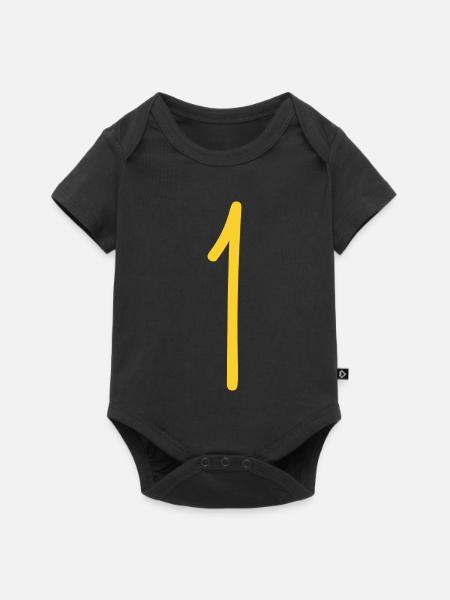 1 - Baby Premium Kurzarmbody - Schwarz