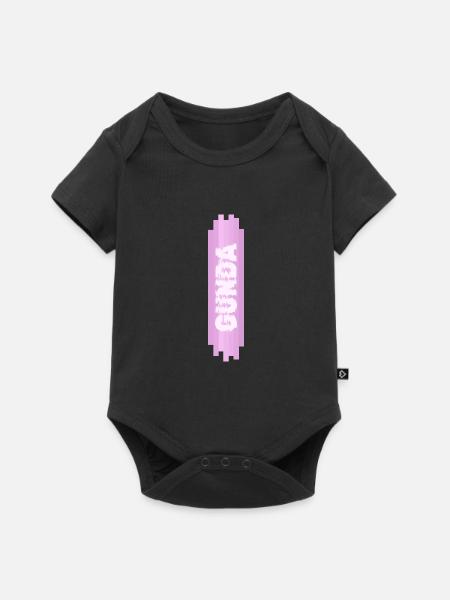 Frauenname Gunda - Baby Premium Kurzarmbody - Schwarz