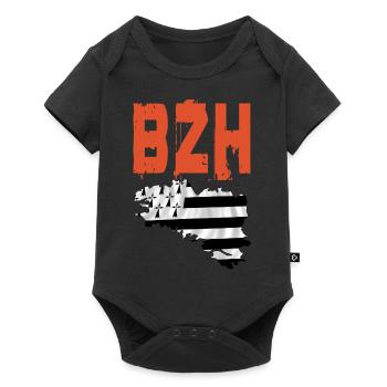 bzh - Baby Premium short-sleeve bodysuit - black - Front
