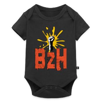 shirt britain - Baby Premium short-sleeve bodysuit - black - Front