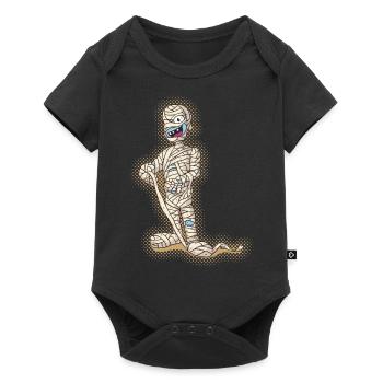 Old Funny Halloween Mummy - Baby Premium short-sleeve bodysuit - black - Front