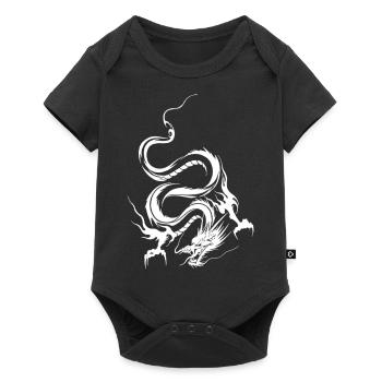 dragon_blanc - Baby Premium Kurzarmbody - Schwarz - Vorne