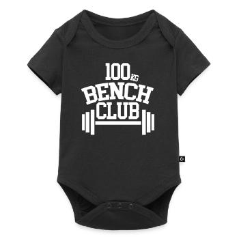 100 KG CLUB BANC - Body à manches courtes Premium Bébé - noir - Devant