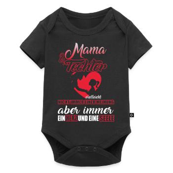 Mama Tochter - Baby Premium Kurzarmbody - Schwarz - Vorne