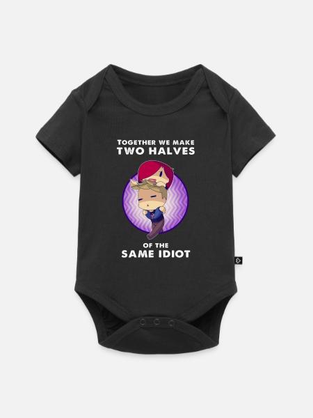 Der gleiche Idiot - Baby Premium Kurzarmbody - Schwarz