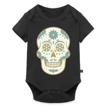 Totenkopf Mexiko - Baby Premium Kurzarmbody - Schwarz - Vorne