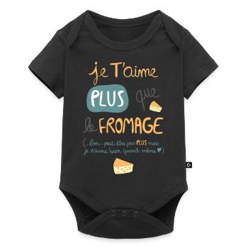 fromage - Body à manches courtes Premium Bébé - noir - Devant