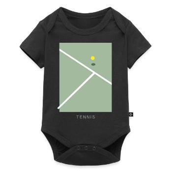 Tennis Art - Body à manches courtes Premium Bébé - noir - Devant