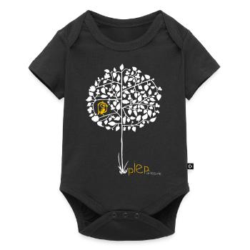 Birdie White Yellow - Baby Premium short-sleeve bodysuit - black - Front