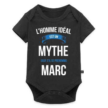 Marc idéal mythe cadeau noël - Body à manches courtes Premium Bébé - noir - Devant
