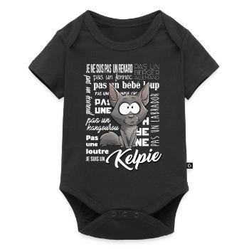 je Suis Kelpie Fawn - blanc FR - Body à manches courtes Premium Bébé - noir - Devant