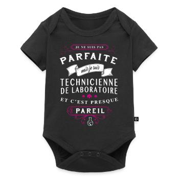 Tech-de-lab Parfaite - Body à manches courtes Premium Bébé - noir - Devant