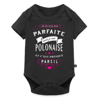 Polonaise Parfaite - Body à manches courtes Premium Bébé - noir - Devant
