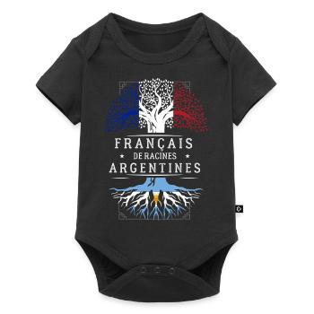 Racines Argentines - Body à manches courtes Premium Bébé - noir - Devant