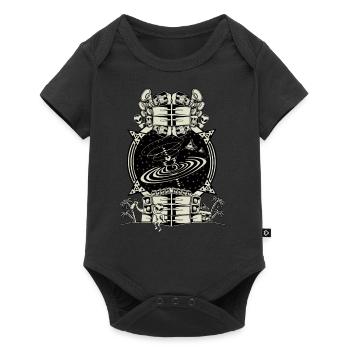 QwaZar Sound LOGO - Body à manches courtes Premium Bébé - noir - Devant