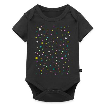 Colorful dots, Beautiful, Fashionable design - Baby Premium short-sleeve bodysuit - black - Front