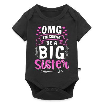 OMG I'm Gonna Be A Big Sister - Baby Premium short-sleeve bodysuit - black - Front