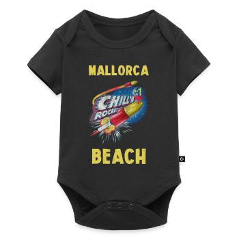 Mallorca Beach - Baby Premium short-sleeve bodysuit - black - Front