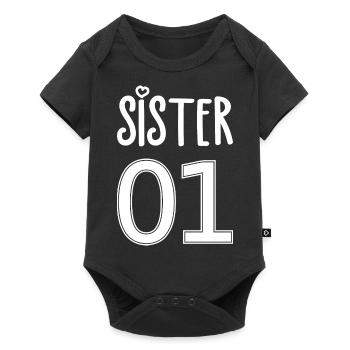 Sister Number 01 Sister - Baby Premium short-sleeve bodysuit - black - Front