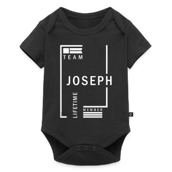Name Joseph - Baby Premium short-sleeve bodysuit - black - Front