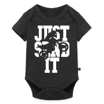Just send it white - Baby Premium short-sleeve bodysuit - black - Front