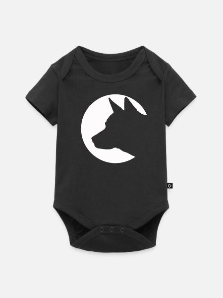 Hundeliebe - Baby Premium Kurzarmbody - Schwarz