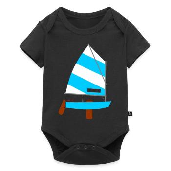 Segelboot - Baby Premium Kurzarmbody - Schwarz - Vorne