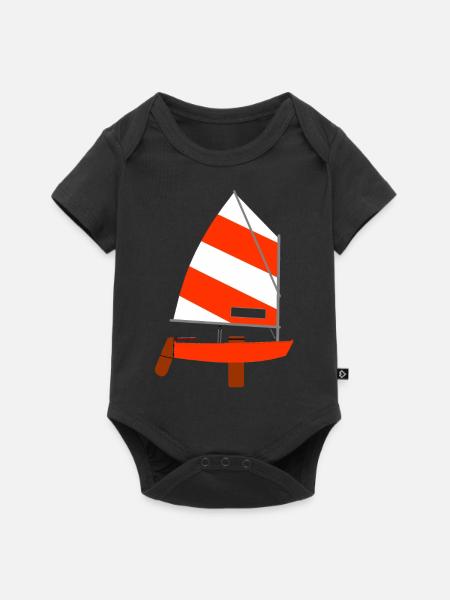 Segelboot - Baby Premium Kurzarmbody - Schwarz