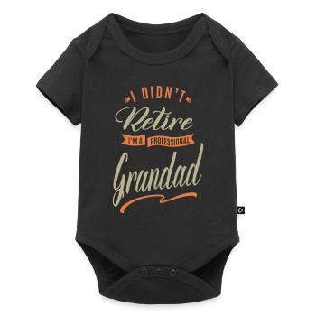 Grand-père professionnel - Body à manches courtes Premium Bébé - noir - Devant