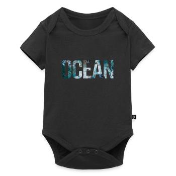océan - Body à manches courtes Premium Bébé - noir - Devant
