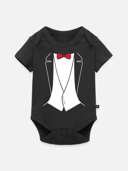 TUXEDO - SUIT SHIRT - Body à manches courtes Premium Bébé - noir