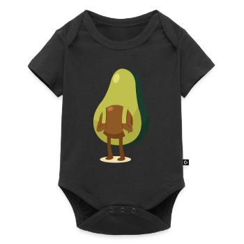 Avocat avec sac à dos - Body à manches courtes Premium Bébé - noir - Devant