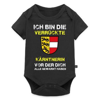 verrueckte kaerntnerin - Baby Premium Kurzarmbody - Schwarz - Vorne