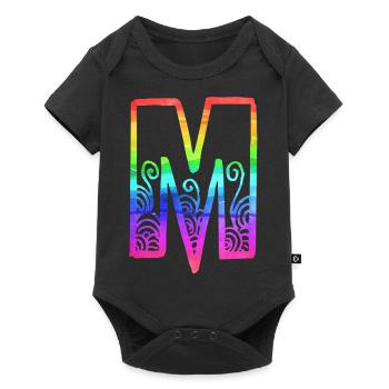 rainbow m - Baby Premium short-sleeve bodysuit - black - Front