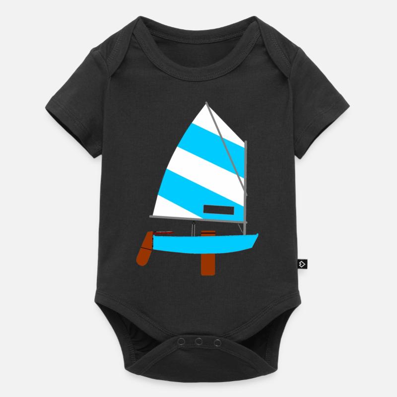 Segelschiff - Baby Premium Kurzarmbody - Schwarz