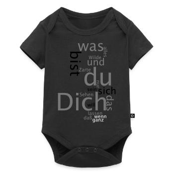 Dich Gedicht - Baby Premium Kurzarmbody - Schwarz - Vorne