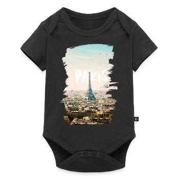 Paris - Baby Premium short-sleeve bodysuit - black - Front