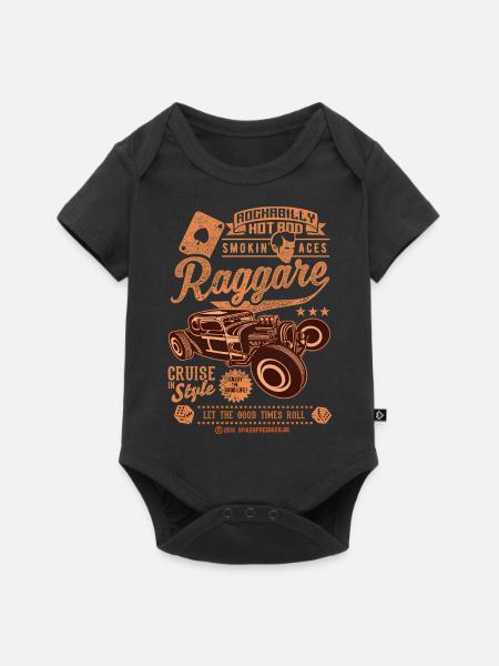 Ragger Collage T-Shirt - Baby Premium kortärmad bodysuit - svart