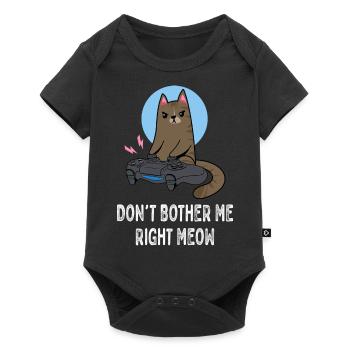 Gaming - don't bother me - cat - Baby Premium short-sleeve bodysuit - black - Front
