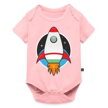 rocket - Baby Premium short-sleeve bodysuit - rose - Front