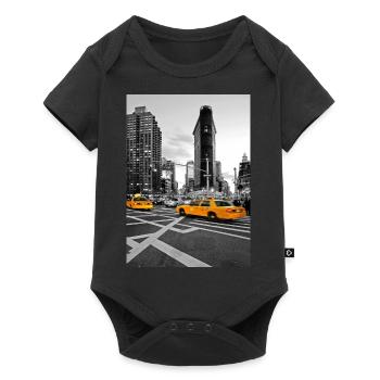 NYC Yellow Cabs Flat Iron Building - Baby Premium short-sleeve bodysuit - black - Front