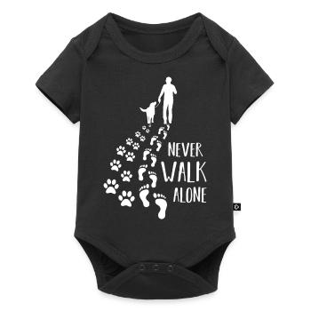 Never Walk Alone - Baby Premium short-sleeve bodysuit - black - Front