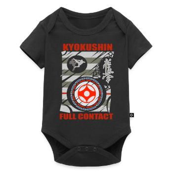 Kyokushin Full Contact T Shirt - Baby Premium short-sleeve bodysuit - black - Front