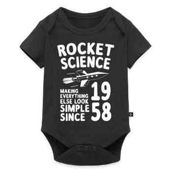 Rocket Science since 1958 - Baby Premium short-sleeve bodysuit - black - Front