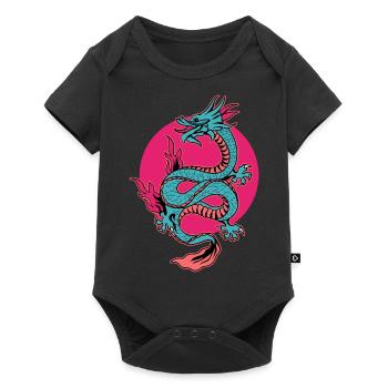 Asiatic dragon - Baby Premium short-sleeve bodysuit - black - Front