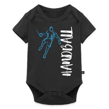 Handball Sport Entraîneur Hobby Sort cadeau - Body à manches courtes Premium Bébé - noir - Devant