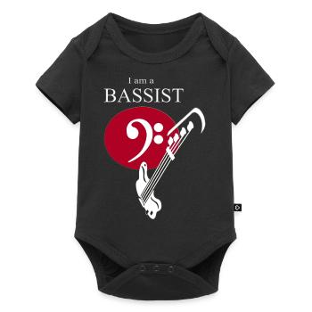 I am a Bassist - Baby Premium Kurzarmbody - Schwarz - Vorne